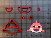 GRAND MA & MOMMY SHARK CUTTER SET